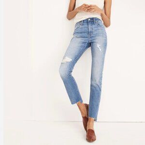 MADEWELL The High Rise Slim Boy Jean Step Hem Edition size 23